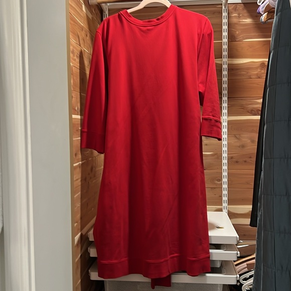 Universal standard sweatshirt style dress with tie in the front. Super fun. - Picture 4 of 4